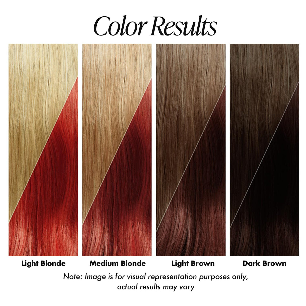 Adore Semi Permanent Hair Color 060 Truly Red application on hair