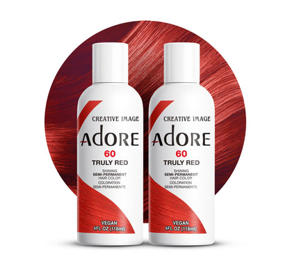 Adore Semi Permanent Hair Color 060 Truly Red front view