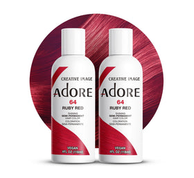 Adore Semi Permanent Hair Color 064 Ruby Red 4 Fl Oz front view