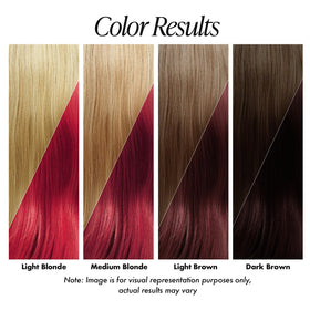 Adore Semi Permanent Hair Color 068 Crimson application on hair