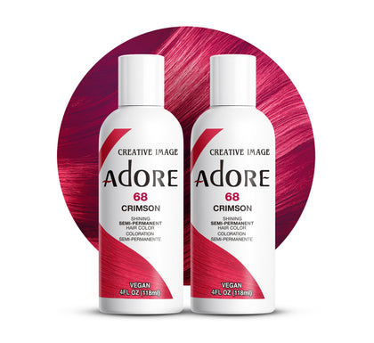 Adore Semi Permanent Hair Color 068 Crimson front view