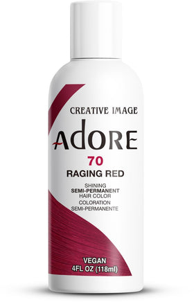 Adore Semi Permanent Hair Color 070 Raging Red bottle front view