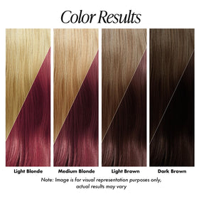 Adore Semi Permanent Hair Color 071 Intense Red application on hair