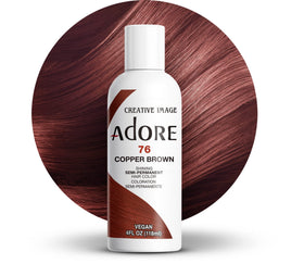 Adore Semi Permanent Hair Color 076 Copper Brown bottle front view