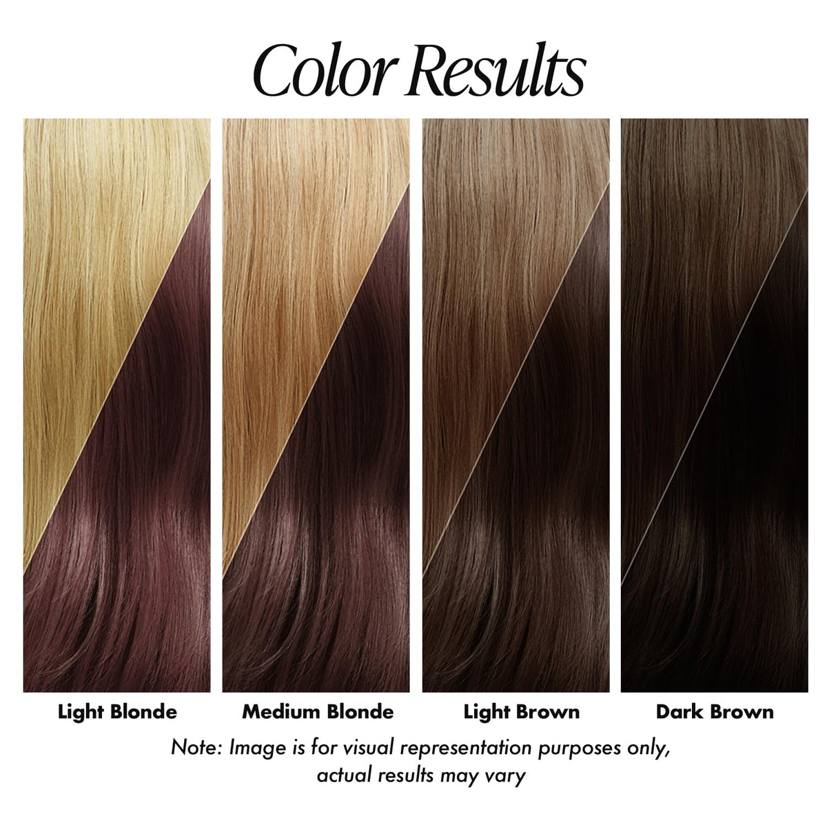 Adore Semi Permanent Hair Color 104 Sienna Brown application on hair