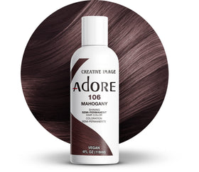 Adore Semi Permanent Hair Color 106 Mahogany front view bottle