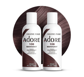 Adore Semi Permanent Hair Color 106 Mahogany front view packaging
