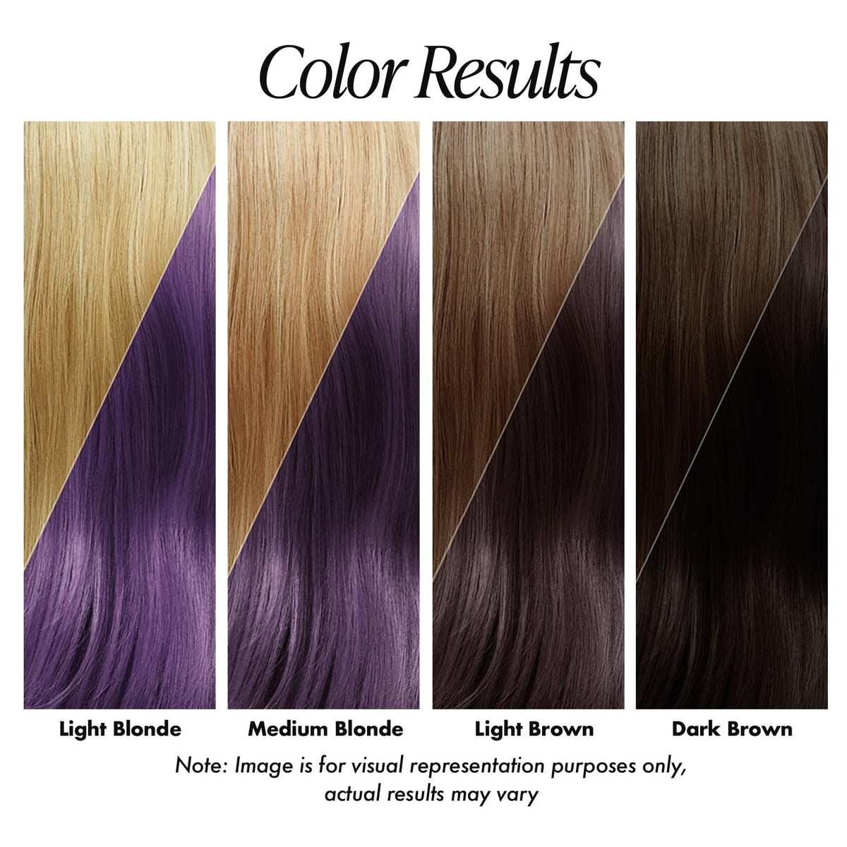 Adore Semi Permanent Hair Color 116 Purple Rage applied to hair