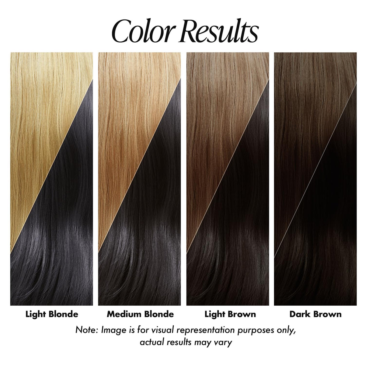 Adore Semi Permanent Hair Color 125 Purple Black application on hair