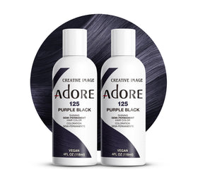 Adore Semi Permanent Hair Color 125 Purple Black front view
