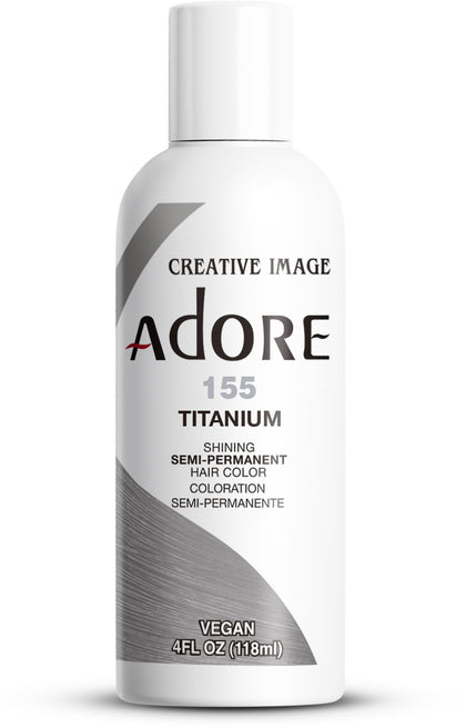 Adore Semi Permanent Hair Color 155 Titanium 4 Fl Oz front view