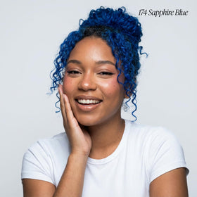 Adore Semi Permanent Hair Color 174 Sapphire Blue back view