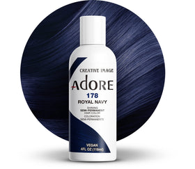 Adore Semi Permanent Hair Color 178 Royal Navy bottle front view