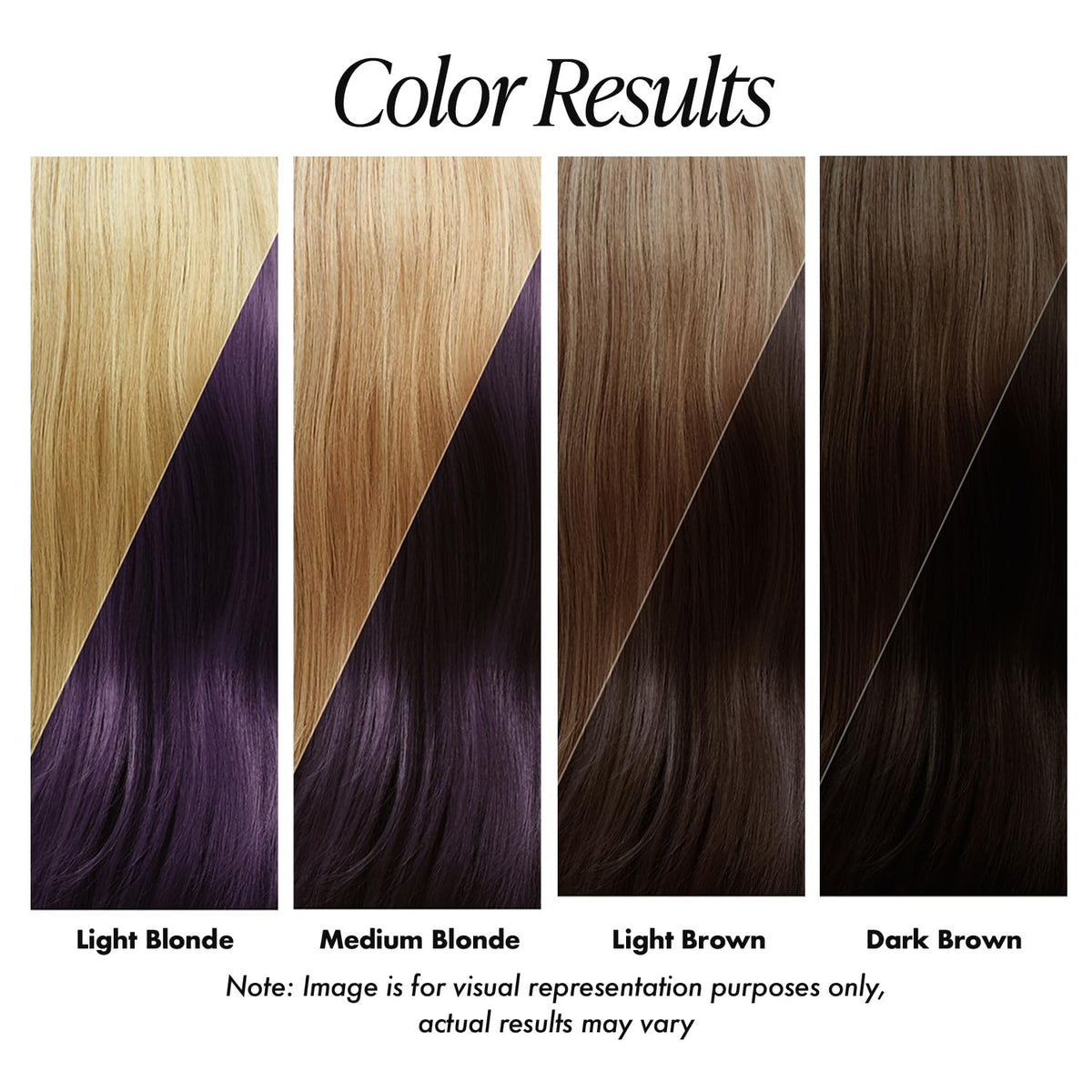 Adore Semi Permanent Hair Color 186 Rich Eggplant application on hair