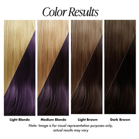 Adore Semi Permanent Hair Color 186 Rich Eggplant application on hair