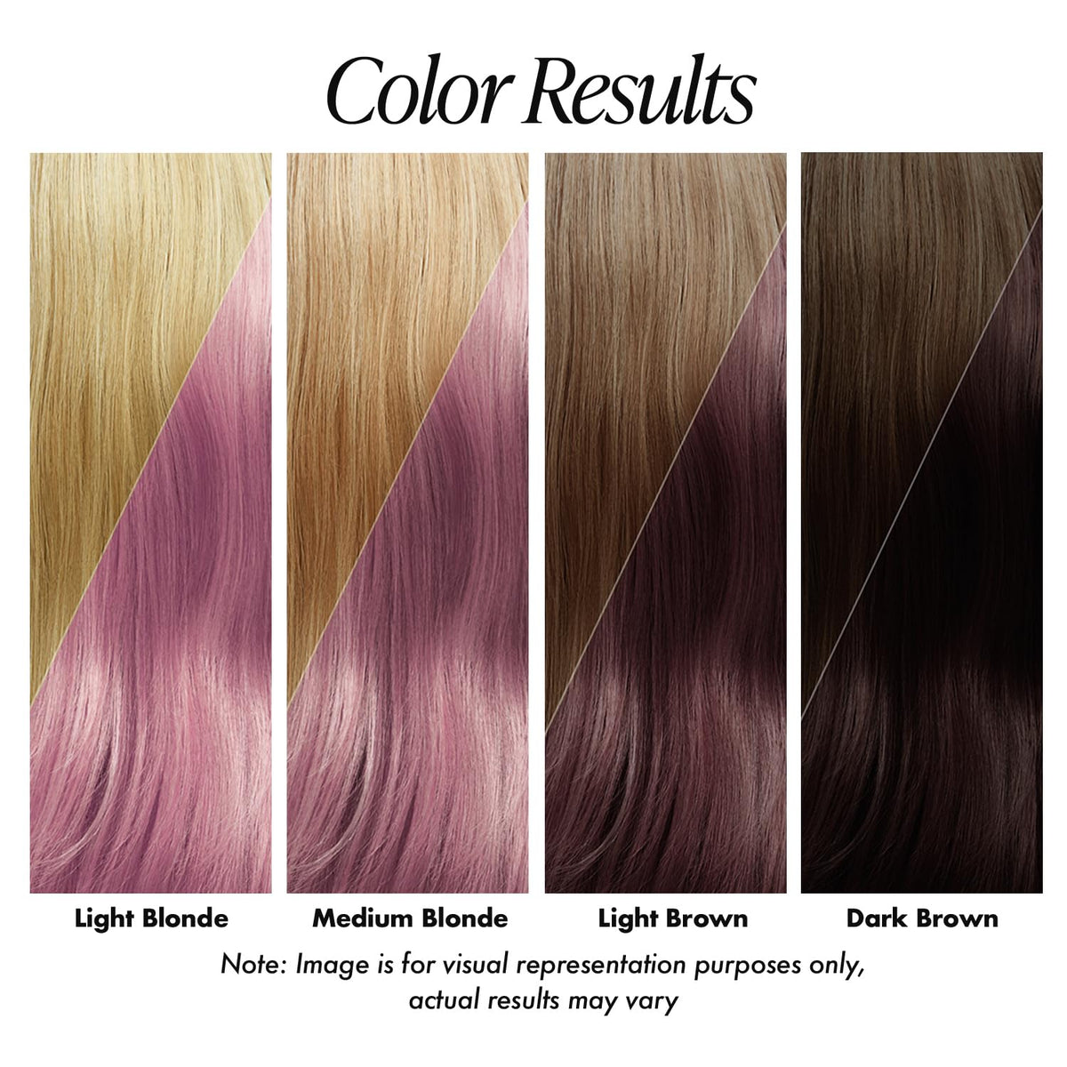 Adore Semi Permanent Hair Color 192 Pink Petal application on hair
