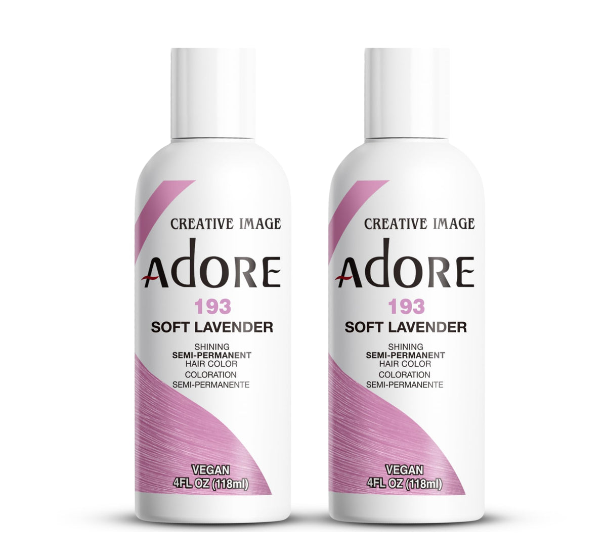 Adore Semi Permanent Hair Color 193 Soft Lavender front view