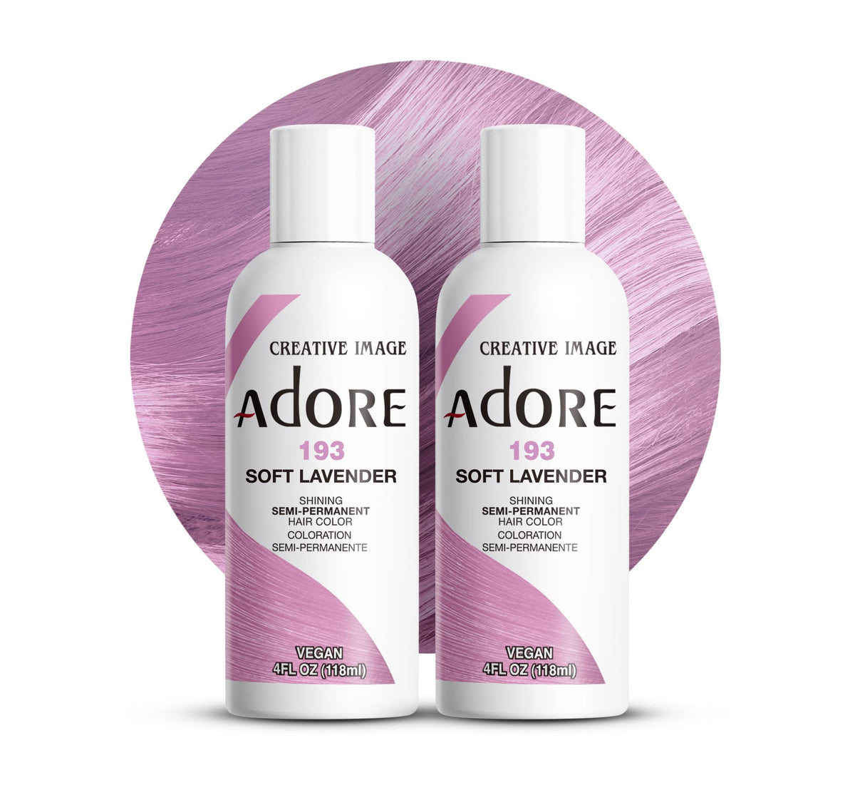 Adore Semi Permanent Hair Color 193 Soft Lavender lifestyle scene