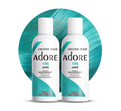 Adore Semi Permanent Hair Color 195 Jade 4 Fl Oz front view