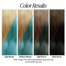 Adore Semi Permanent Hair Color 196 Sky Blue application process