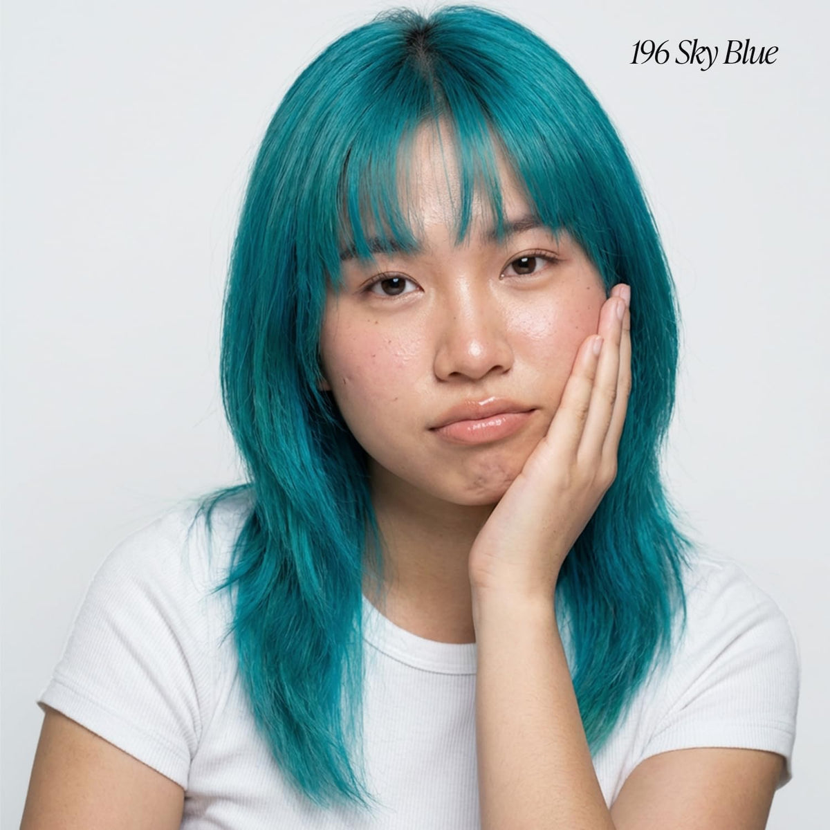 Adore Semi Permanent Hair Color 196 Sky Blue bottle with label