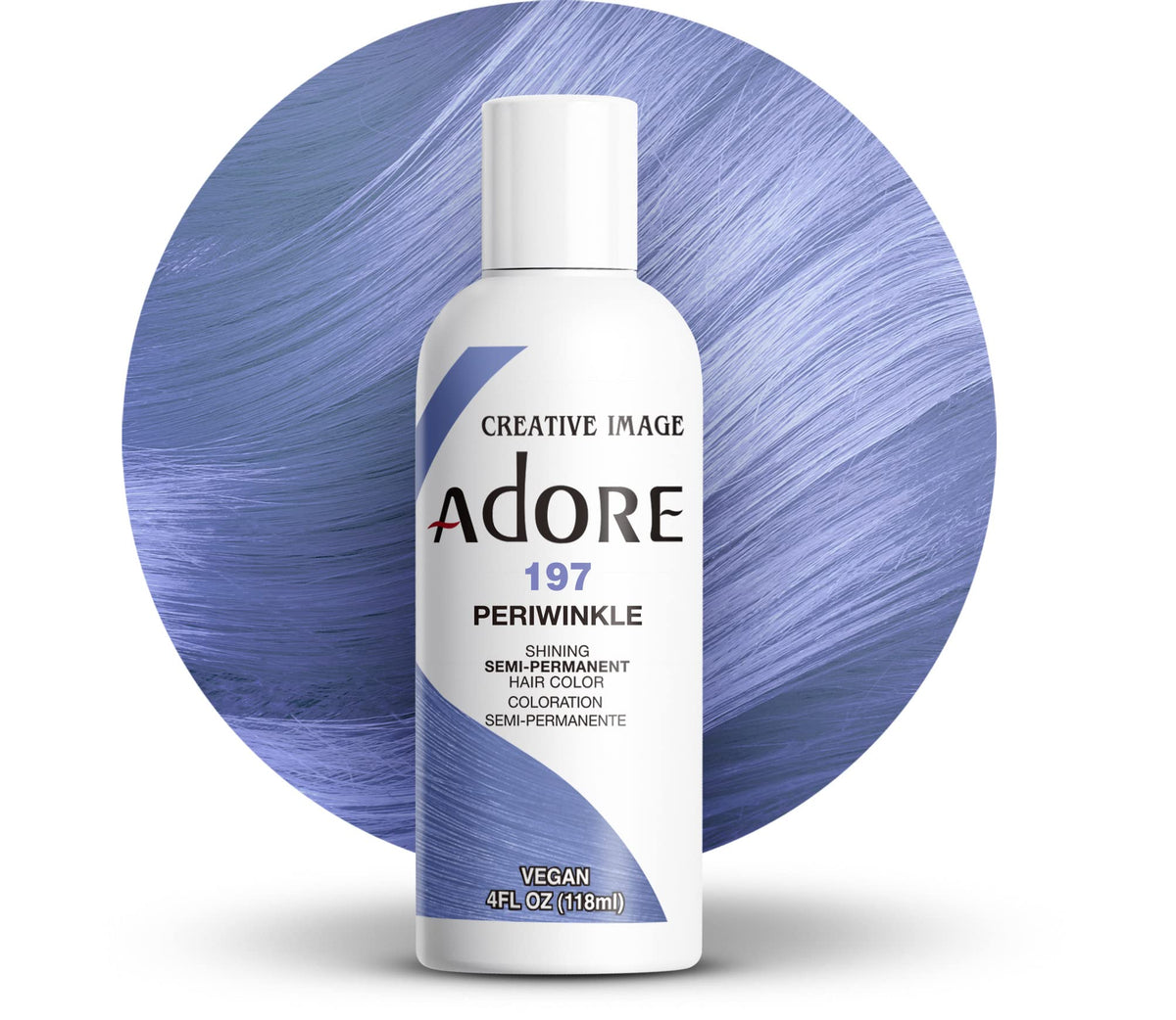 Adore Semi Permanent Hair Color 197 Periwinkle front view