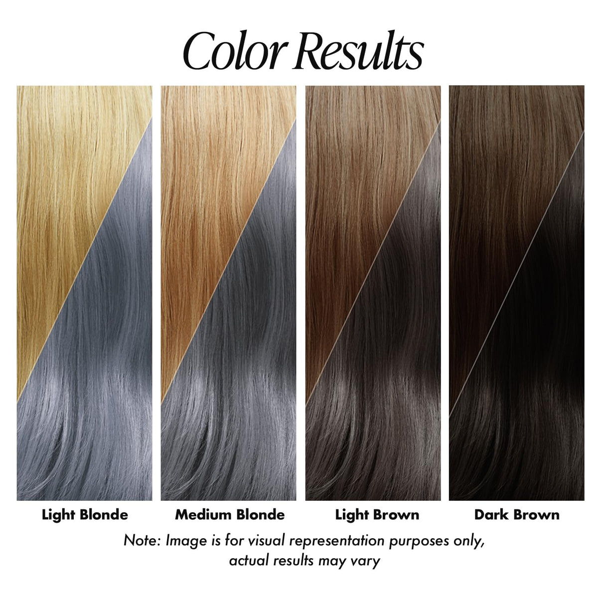 Adore Semi Permanent Hair Color 198 Powder Blue application on hair