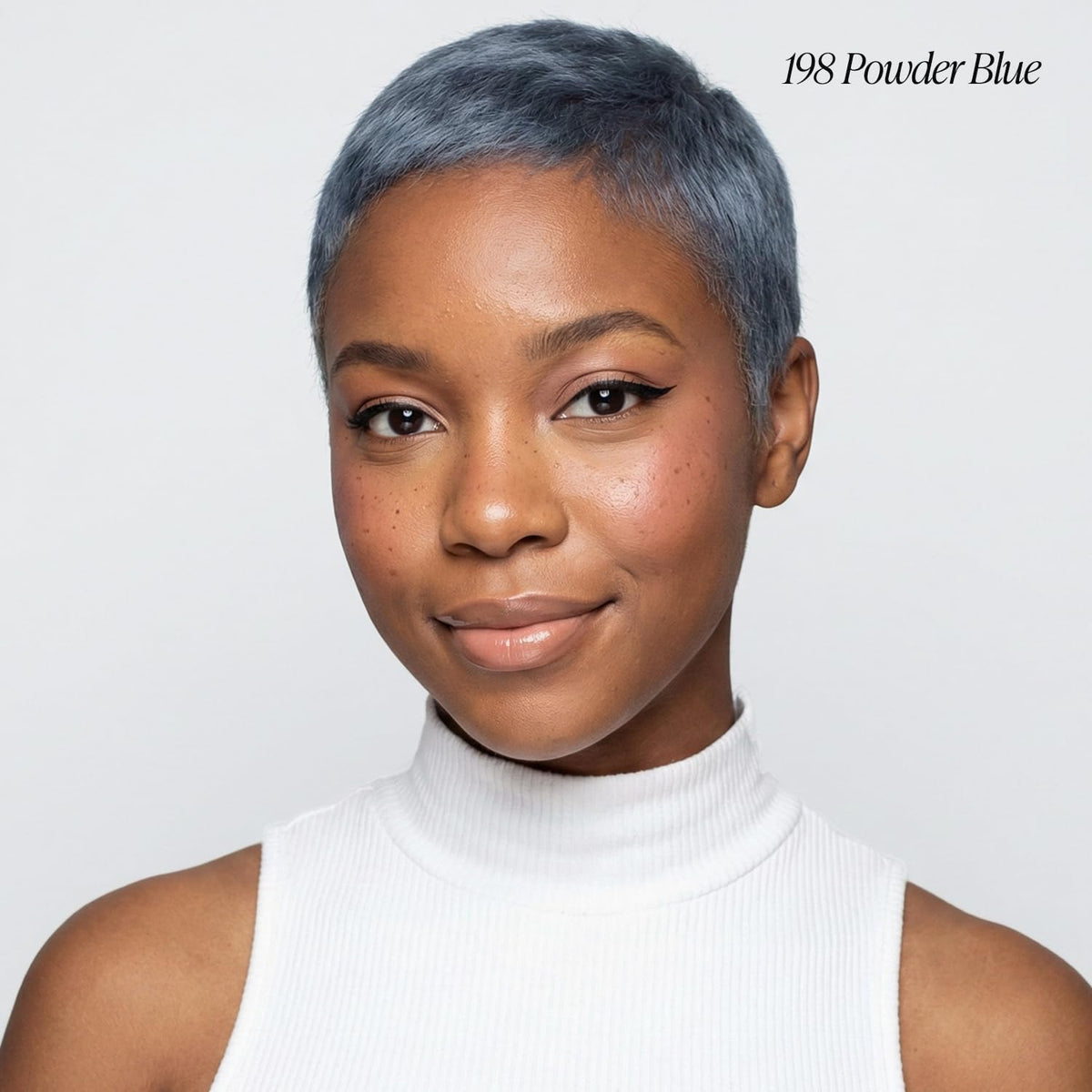 Adore Semi Permanent Hair Color 198 Powder Blue bottle side view
