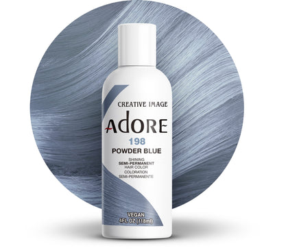 Adore Semi Permanent Hair Color 198 Powder Blue front view
