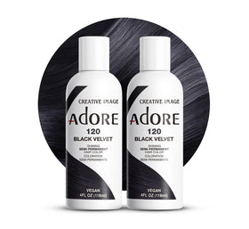 Adore Semi Permanent Hair Color Black Velvet 120 front view