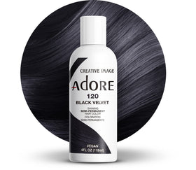 Adore Semi Permanent Hair Color Black Velvet 120 front view