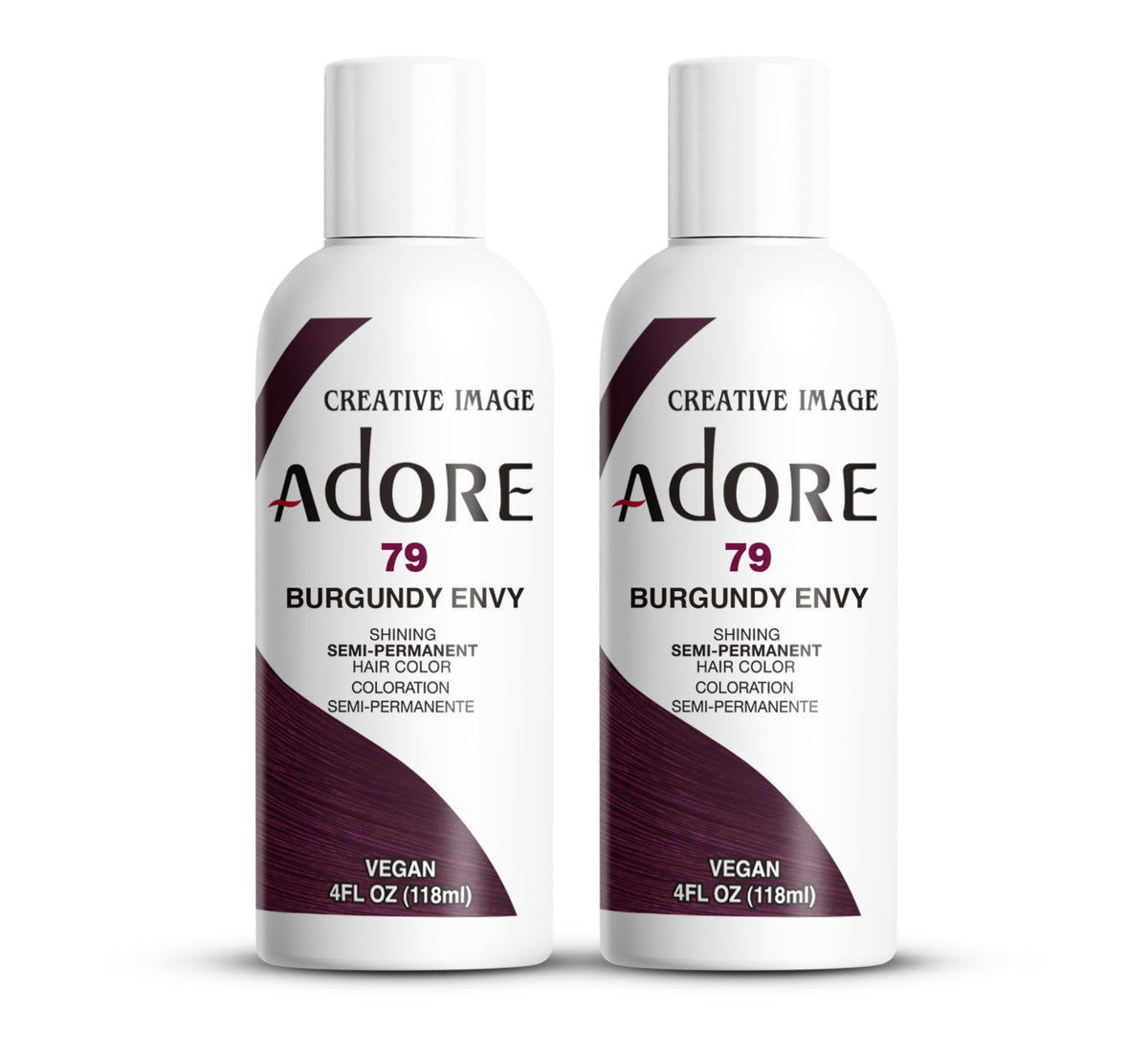 Adore Semi Permanent Hair Color Burgundy Envy 4 Fl Oz bottle front view