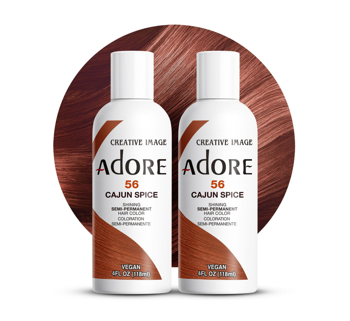 Adore Semi Permanent Hair Color Cajun Spice 4 Fl Oz front view