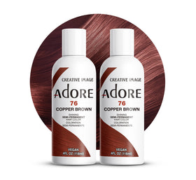 Adore Semi Permanent Hair Color Copper Brown 4 Fl Oz front view