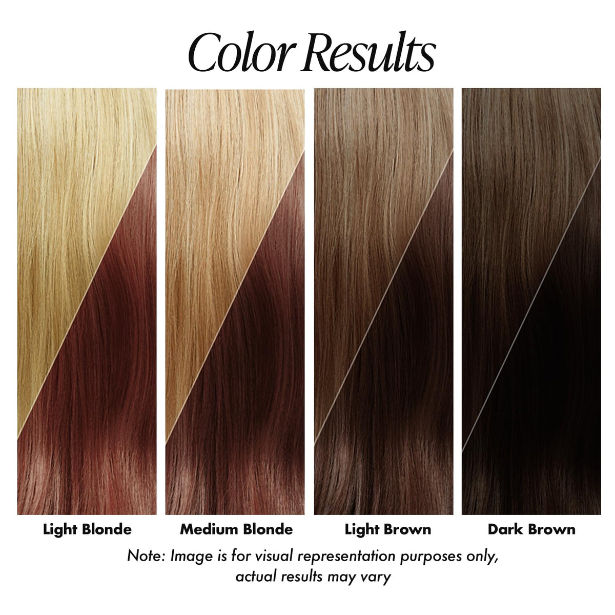 Adore Semi Permanent Hair Color Copper Brown application on hair