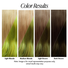 Adore Semi Permanent Hair Color Cosmic Yellow application demonstration