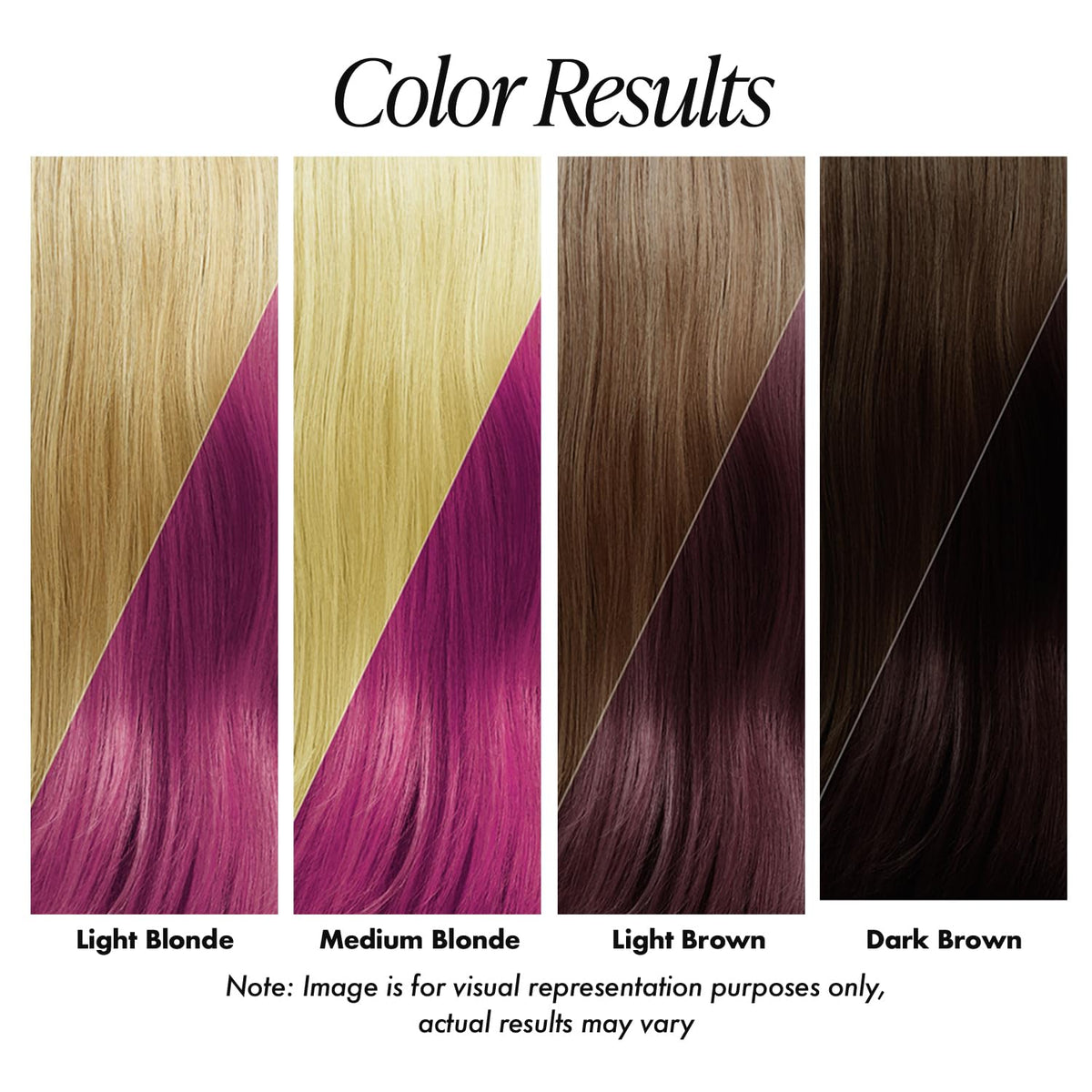 Adore Semi Permanent Hair Color Fiesta Fuchsia application on hair