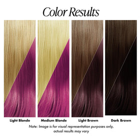 Adore Semi Permanent Hair Color Fiesta Fuchsia application on hair