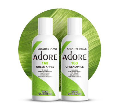 Adore Semi Permanent Hair Color Green Apple 163 front view