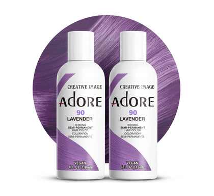 Adore Semi Permanent Hair Color Lavender 4 Fl Oz front view