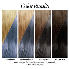 Adore Semi Permanent Hair Color Luxe Blue application on hair