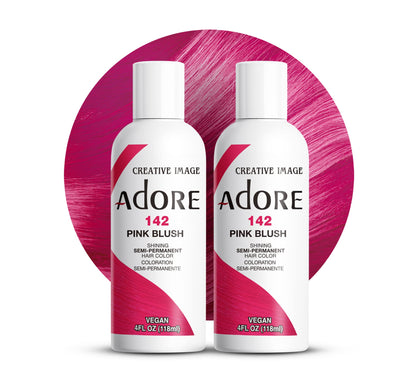 Adore Semi Permanent Hair Color Pink Blush 4 Fl Oz front view