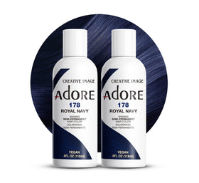 Adore Semi Permanent Hair Color Royal Navy 4 Fl Oz front view