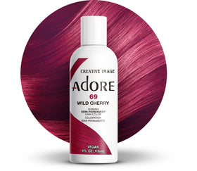 Adore Semi Permanent Hair Color Wild Cherry 4 Fl Oz front view