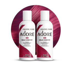 Adore Semi Permanent Hair Color Wild Cherry 4 Fl Oz front view