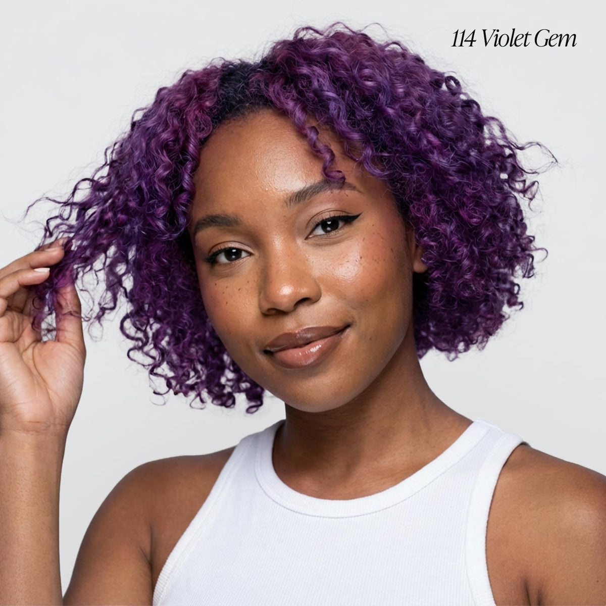 Adore Violet Gem hair dye bottle side view