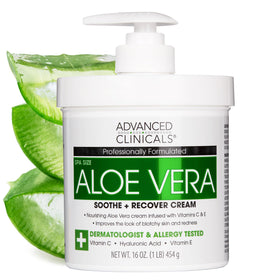 Advanced Clinicals Aloe Vera Lotion 16 oz front view