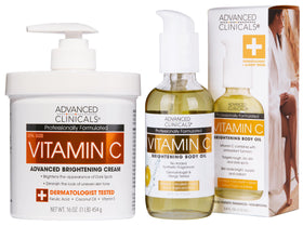Advanced Clinicals Brightening Vitamin C Cream front view