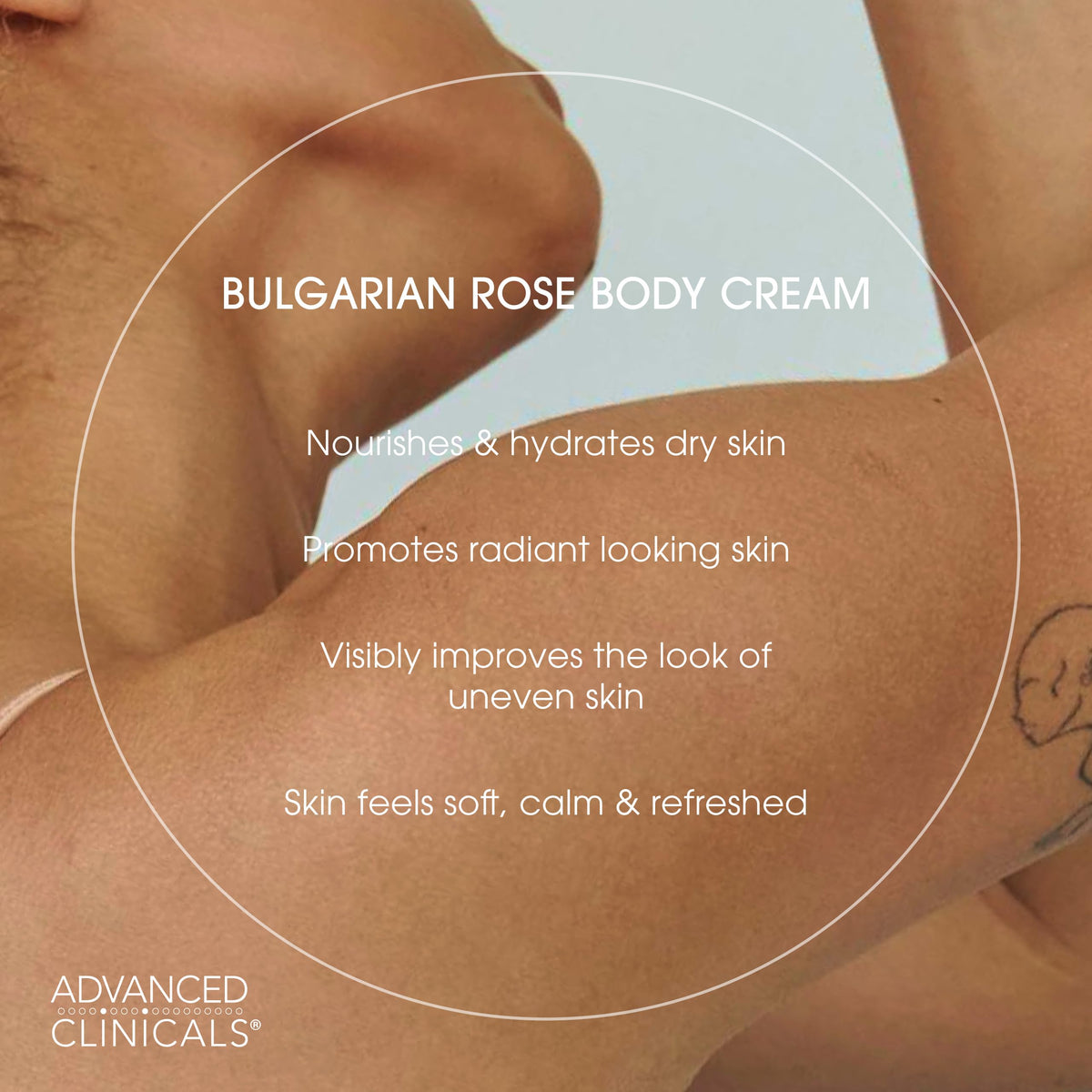 Advanced Clinicals Bulgarian Rose Lotion packaging details