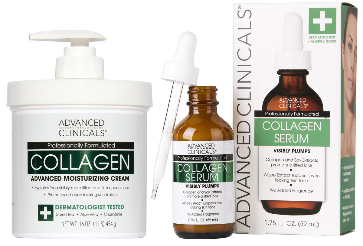 Advanced Clinicals Collagen Body Cream front view 680g